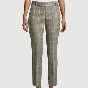 Theory Straight Trouser -- Multi Autumn Plaid